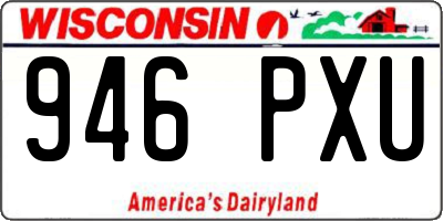 WI license plate 946PXU