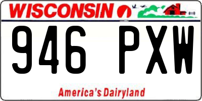 WI license plate 946PXW