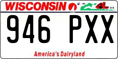 WI license plate 946PXX