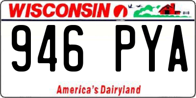 WI license plate 946PYA