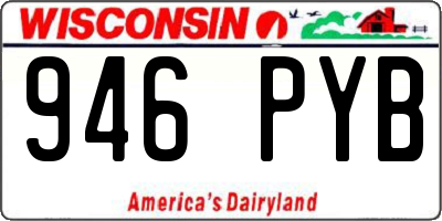 WI license plate 946PYB