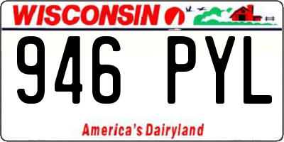 WI license plate 946PYL