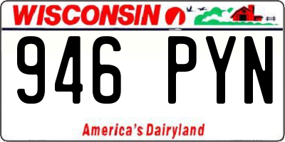 WI license plate 946PYN