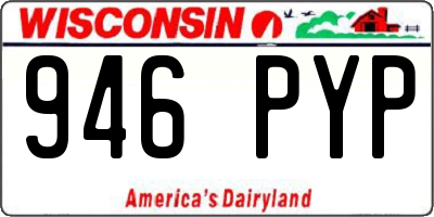 WI license plate 946PYP