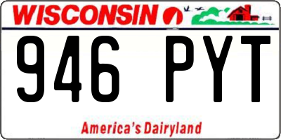 WI license plate 946PYT