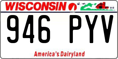 WI license plate 946PYV