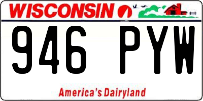 WI license plate 946PYW