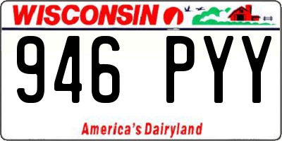 WI license plate 946PYY