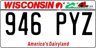 WI license plate 946PYZ