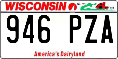 WI license plate 946PZA