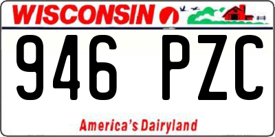 WI license plate 946PZC