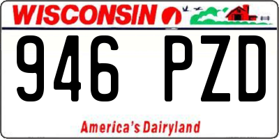 WI license plate 946PZD