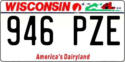 WI license plate 946PZE