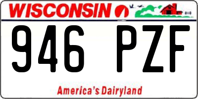 WI license plate 946PZF