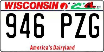 WI license plate 946PZG