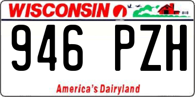 WI license plate 946PZH