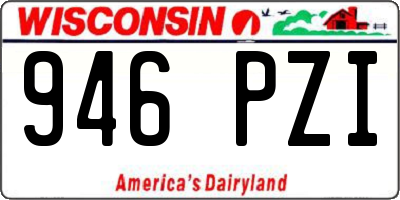 WI license plate 946PZI