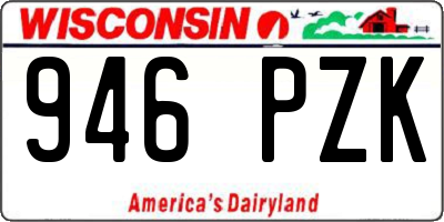 WI license plate 946PZK