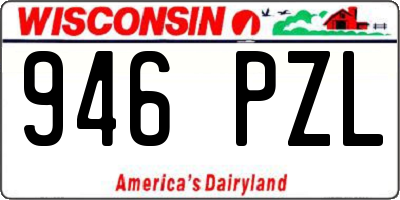 WI license plate 946PZL