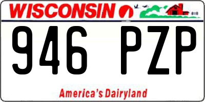 WI license plate 946PZP