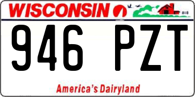 WI license plate 946PZT