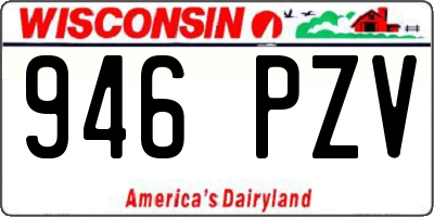 WI license plate 946PZV