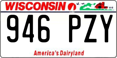 WI license plate 946PZY
