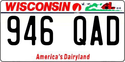 WI license plate 946QAD