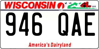 WI license plate 946QAE