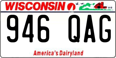 WI license plate 946QAG