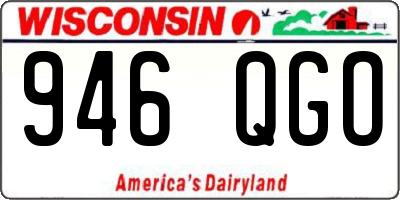 WI license plate 946QGO