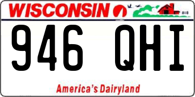 WI license plate 946QHI