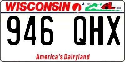 WI license plate 946QHX