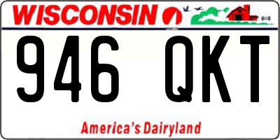 WI license plate 946QKT