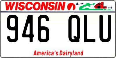 WI license plate 946QLU