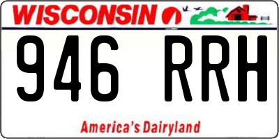 WI license plate 946RRH