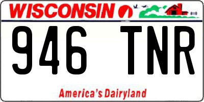 WI license plate 946TNR