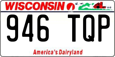 WI license plate 946TQP