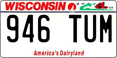 WI license plate 946TUM