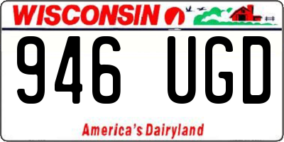 WI license plate 946UGD