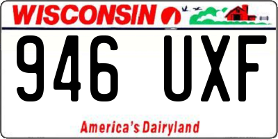 WI license plate 946UXF