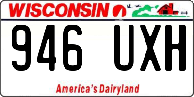 WI license plate 946UXH