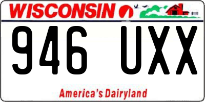 WI license plate 946UXX