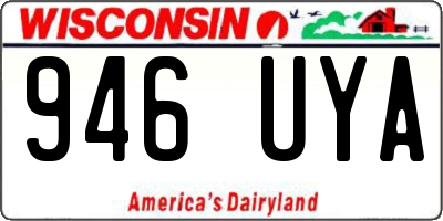 WI license plate 946UYA