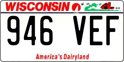 WI license plate 946VEF