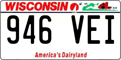 WI license plate 946VEI