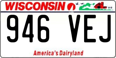 WI license plate 946VEJ