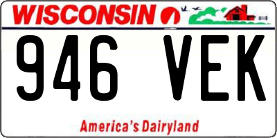 WI license plate 946VEK