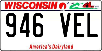 WI license plate 946VEL