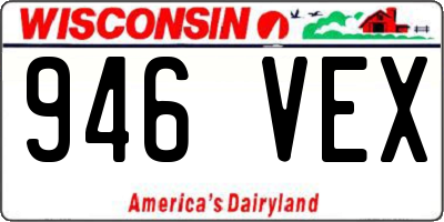 WI license plate 946VEX
